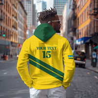Custom Rwanda Football Hoodie Pride Of Rwanda - Yellow - Wonder Print Shop