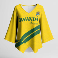 Custom Rwanda Football Kimono Sleeve Blouse Pride Of Rwanda - Yellow - Wonder Print Shop