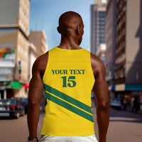 Custom Rwanda Football Men Tank Top Pride Of Rwanda - Yellow - Wonder Print Shop