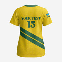 Custom Rwanda Football Scrub Top Pride Of Rwanda - Yellow - Wonder Print Shop