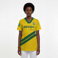 Custom Rwanda Football Scrub Top Pride Of Rwanda - Yellow - Wonder Print Shop