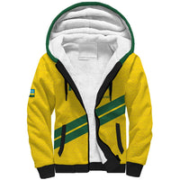 Custom Rwanda Football Sherpa Hoodie Pride Of Rwanda - Yellow - Wonder Print Shop