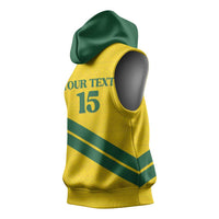 Custom Rwanda Football Sleeveless Hoodie Pride Of Rwanda - Yellow - Wonder Print Shop
