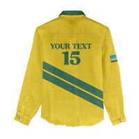 Custom Rwanda Football Women Casual Shirt Pride Of Rwanda - Yellow - Wonder Print Shop