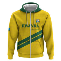 Custom Rwanda Football Zip Hoodie Pride Of Rwanda - Yellow - Wonder Print Shop