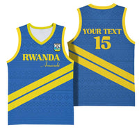 Custom Rwanda Football Basketball Jersey Pride Of Rwanda - Blue - Wonder Print Shop