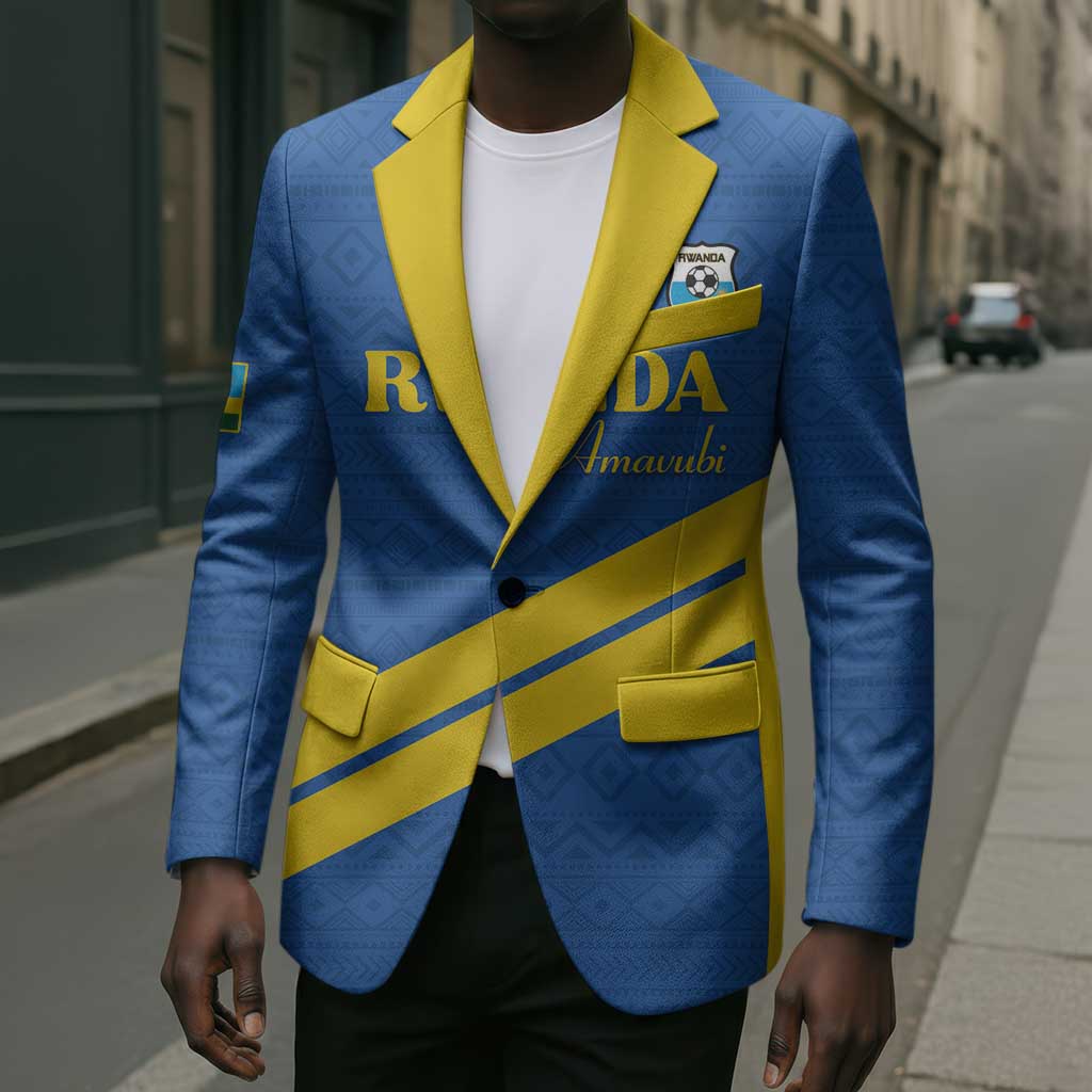 Custom Rwanda Football Blazer Pride Of Rwanda - Blue - Wonder Print Shop