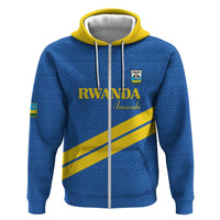 Custom Rwanda Football Hoodie Pride Of Rwanda - Blue - Wonder Print Shop