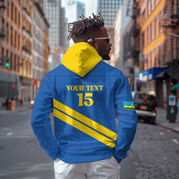 Custom Rwanda Football Hoodie Pride Of Rwanda - Blue - Wonder Print Shop