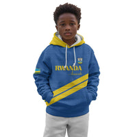 Custom Rwanda Football Kid Hoodie Pride Of Rwanda - Blue - Wonder Print Shop