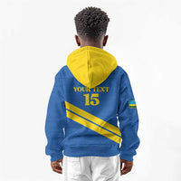 Custom Rwanda Football Kid Hoodie Pride Of Rwanda - Blue - Wonder Print Shop