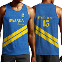 Custom Rwanda Football Men Tank Top Pride Of Rwanda - Blue - Wonder Print Shop