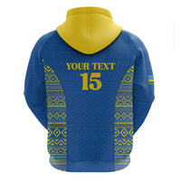 Rwanda Football Custom Hoodie Stand With Amavubi - Blue - Wonder Print Shop
