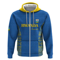 Rwanda Football Custom Hoodie Stand With Amavubi - Blue - Wonder Print Shop