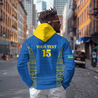 Rwanda Football Custom Hoodie Stand With Amavubi - Blue - Wonder Print Shop