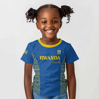 Rwanda Football Custom Kid T shirt Stand With Amavubi - Blue LT15