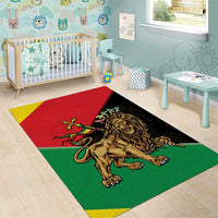 Ethiopia Empire 1270-1974 Area Rug Lion Of Judah With Ethiopian Cross