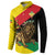 Ethiopia Empire 1270-1974 Button Sweatshirt Lion Of Judah With Ethiopian Cross