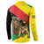 Ethiopia Empire 1270-1974 Button Sweatshirt Lion Of Judah With Ethiopian Cross