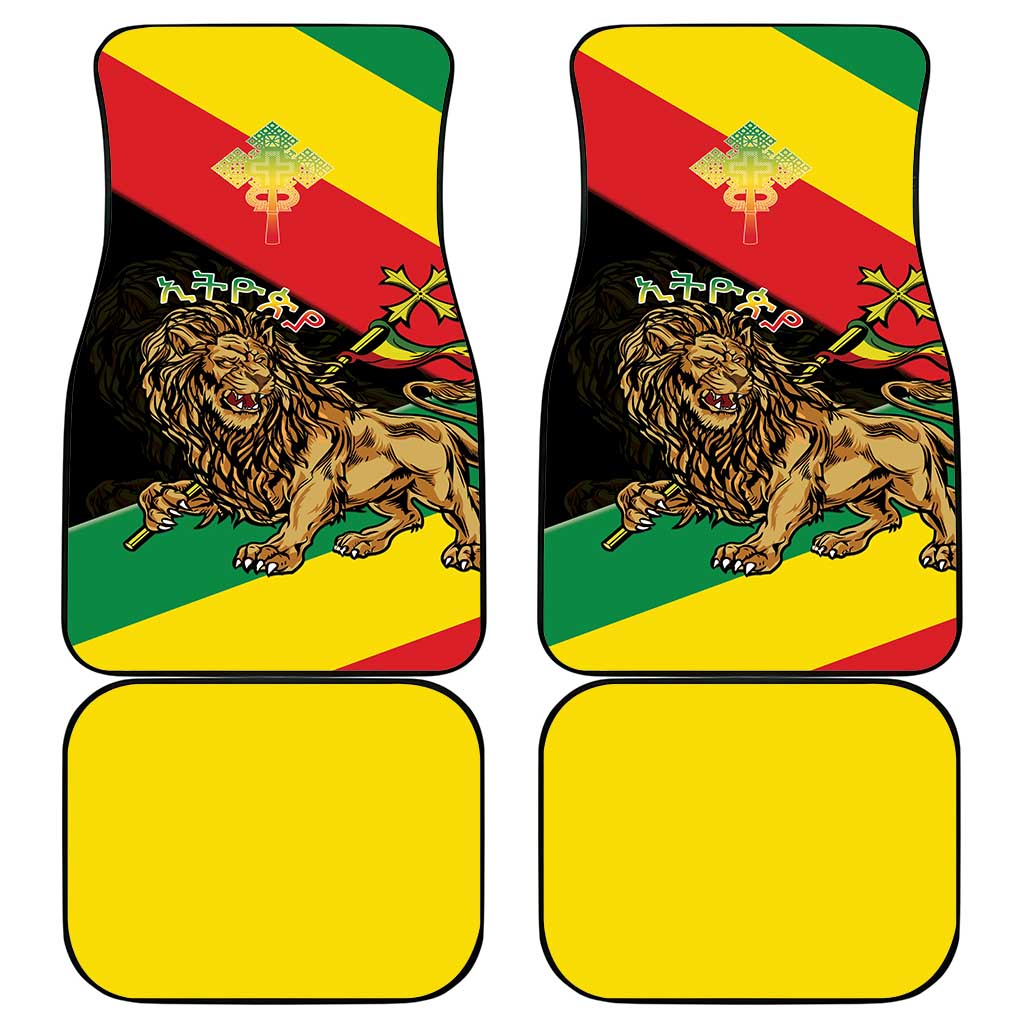 Ethiopia Empire 1270-1974 Car Mats Lion Of Judah With Ethiopian Cross