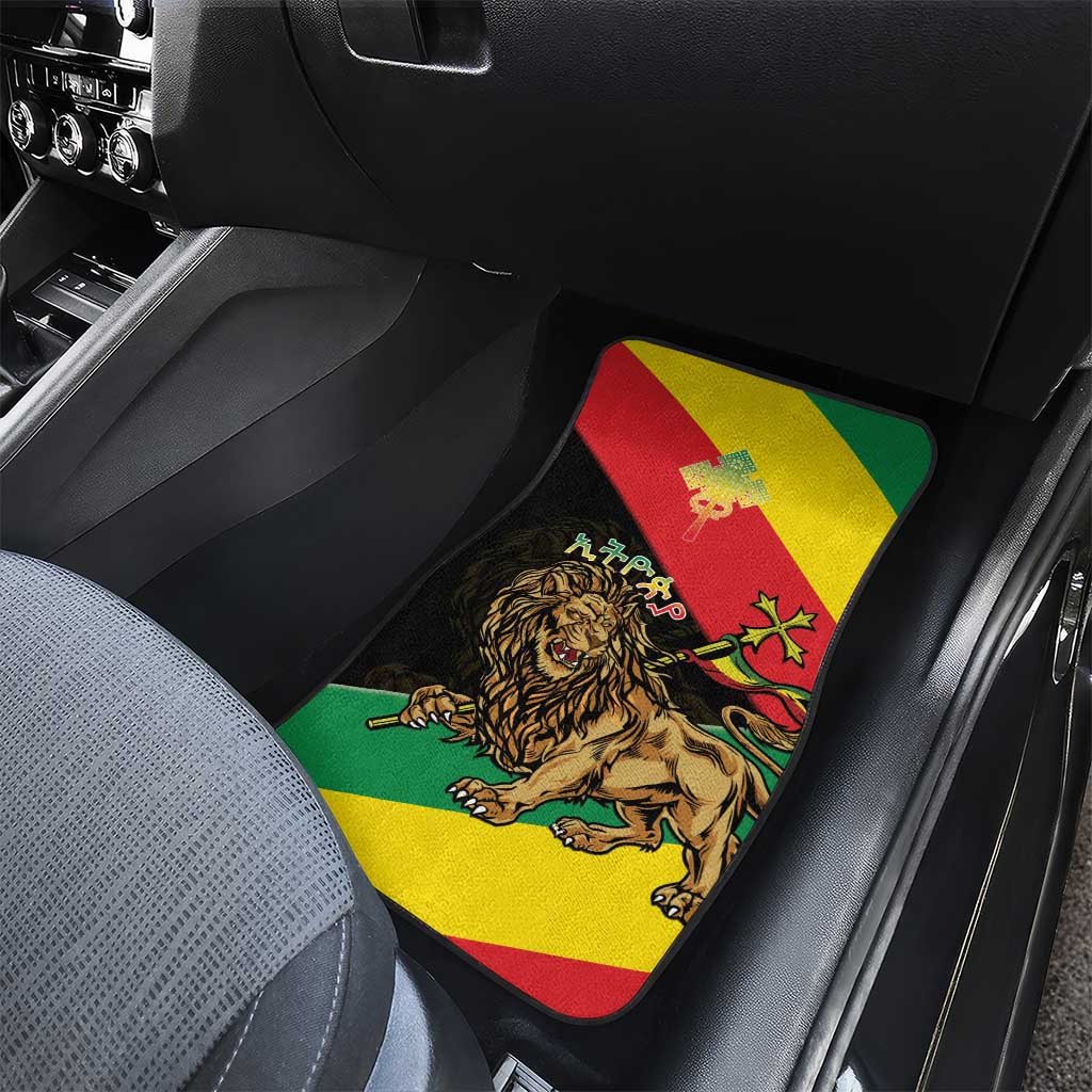 Ethiopia Empire 1270-1974 Car Mats Lion Of Judah With Ethiopian Cross