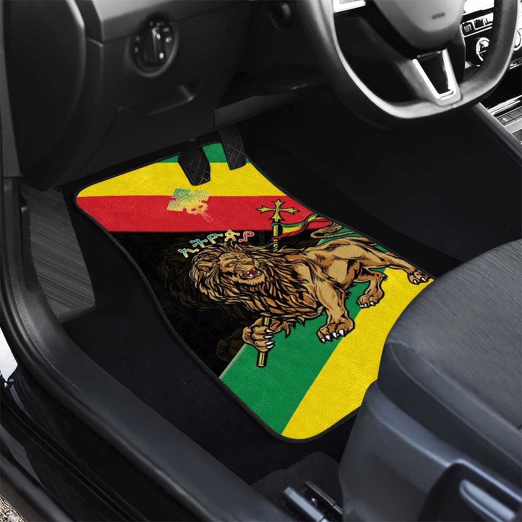 Ethiopia Empire 1270-1974 Car Mats Lion Of Judah With Ethiopian Cross