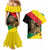 Ethiopia Empire 1270-1974 Couples Matching Mermaid Dress and Hawaiian Shirt Lion Of Judah With Ethiopian Cross