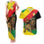 Ethiopia Empire 1270-1974 Couples Matching Tank Maxi Dress and Hawaiian Shirt Lion Of Judah With Ethiopian Cross