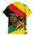 Ethiopia Empire 1270-1974 Family Matching Mermaid Dress and Hawaiian Shirt Lion Of Judah With Ethiopian Cross
