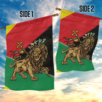 Ethiopia Empire 1270-1974 Garden Flag Lion Of Judah With Ethiopian Cross