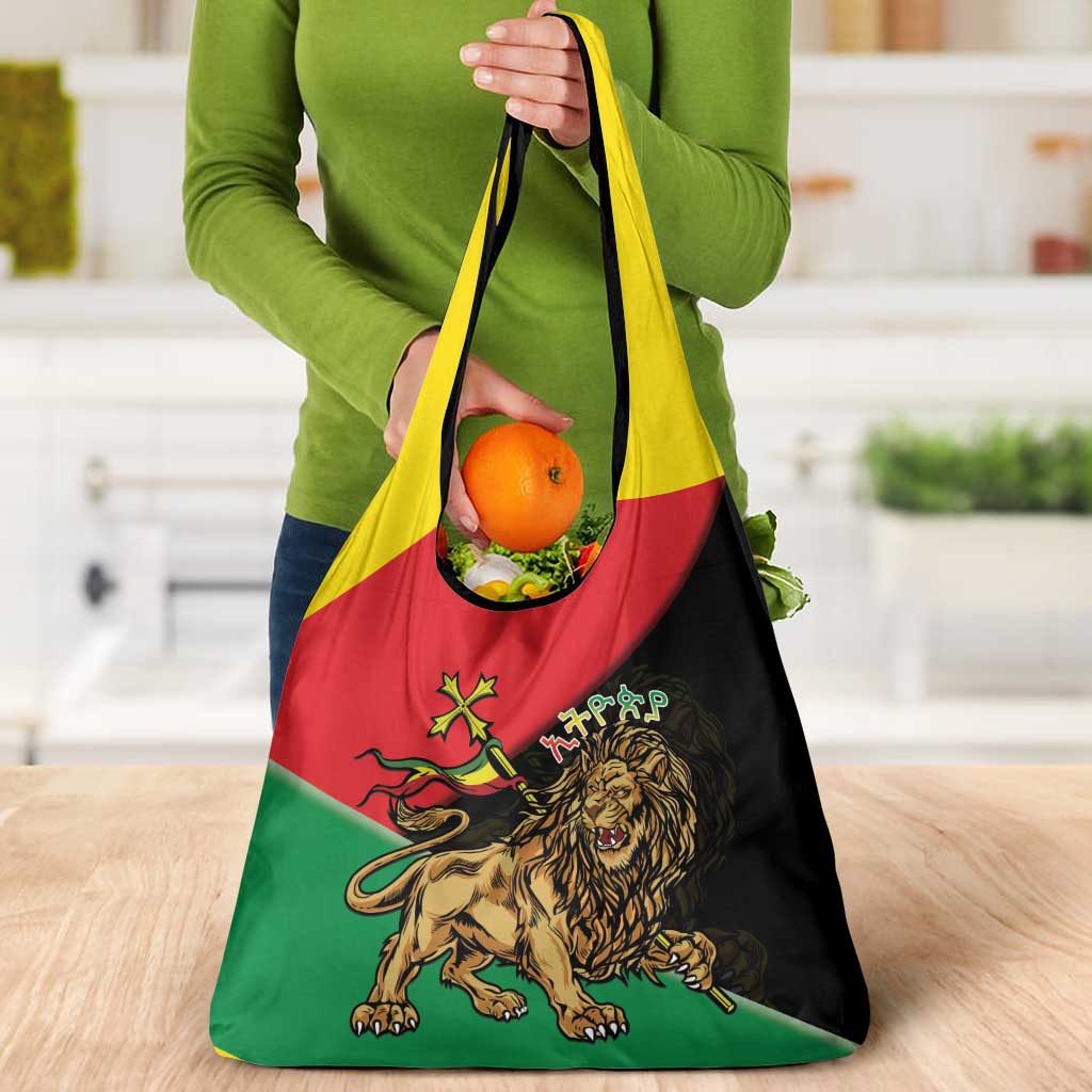 Ethiopia Empire 1270-1974 Grocery Bag Lion Of Judah With Ethiopian Cross