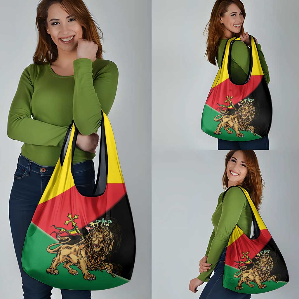 Ethiopia Empire 1270-1974 Grocery Bag Lion Of Judah With Ethiopian Cross