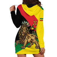 Ethiopia Empire 1270-1974 Hoodie Dress Lion Of Judah With Ethiopian Cross