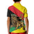 Ethiopia Empire 1270-1974 Kid Polo Shirt Lion Of Judah With Ethiopian Cross