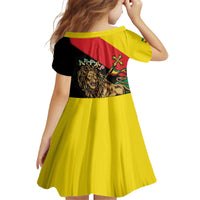 Ethiopia Empire 1270-1974 Kid Short Sleeve Dress Lion Of Judah With Ethiopian Cross
