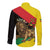 Ethiopia Empire 1270-1974 Long Sleeve Button Shirt Lion Of Judah With Ethiopian Cross