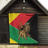 Ethiopia Empire 1270-1974 Quilt Lion Of Judah With Ethiopian Cross