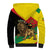 Ethiopia Empire 1270-1974 Sherpa Hoodie Lion Of Judah With Ethiopian Cross