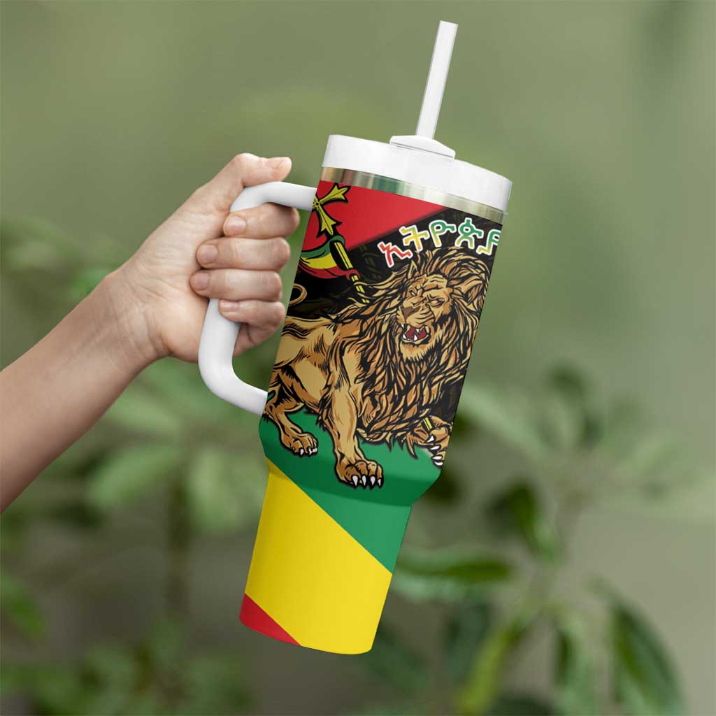 Ethiopia Empire 1270-1974 Tumbler With Handle Lion Of Judah With Ethiopian Cross