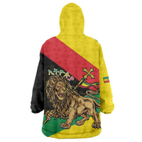 Ethiopia Empire 1270-1974 Wearable Blanket Hoodie Lion Of Judah With Ethiopian Cross