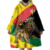 Ethiopia Empire 1270-1974 Wearable Blanket Hoodie Lion Of Judah With Ethiopian Cross
