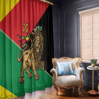 Ethiopia Empire 1270-1974 Window Curtain Lion Of Judah With Ethiopian Cross
