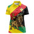 Ethiopia Empire 1270-1974 Women Polo Shirt Lion Of Judah With Ethiopian Cross