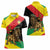 Ethiopia Empire 1270-1974 Women Polo Shirt Lion Of Judah With Ethiopian Cross