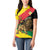 Ethiopia Empire 1270-1974 Women Polo Shirt Lion Of Judah With Ethiopian Cross