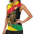 Ethiopia Empire 1270-1974 Women Sleeveless Polo Shirt Lion Of Judah With Ethiopian Cross