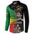 Haile Selassie Button Sweatshirt Lion Of Judah Ethiopia Rastafari