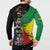 Haile Selassie Button Sweatshirt Lion Of Judah Ethiopia Rastafari