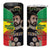 Haile Selassie 4 in 1 Can Cooler Tumbler Lion Of Judah Ethiopia Rastafari