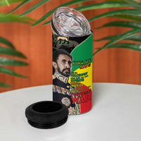 Haile Selassie 4 in 1 Can Cooler Tumbler Lion Of Judah Ethiopia Rastafari